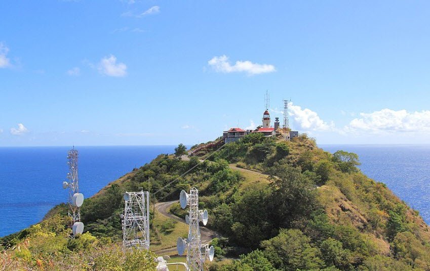 Vieux Fort Lighthouse at Moule-a-Chique, Vieux Fort, Saint Lucia